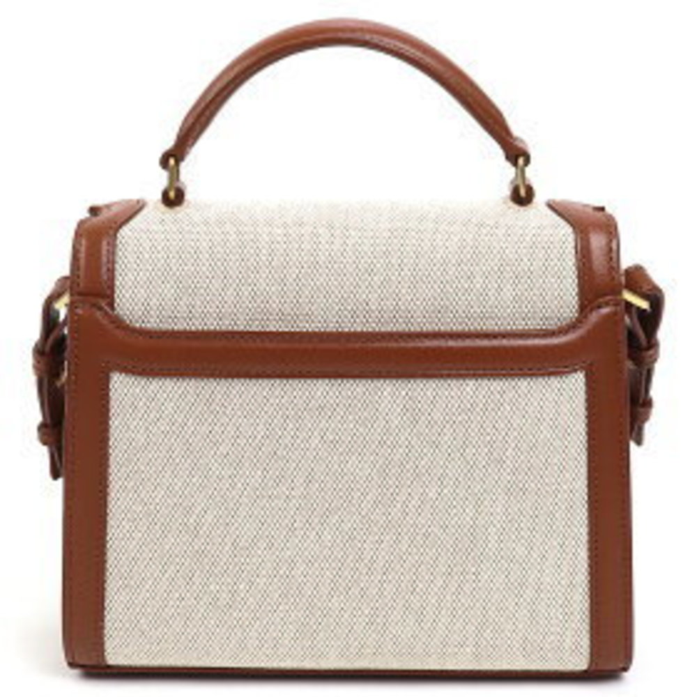 Saint Laurent Cassandra Top Handle Mini Bag Brown Calf Crossbody - Picture 2 of 13